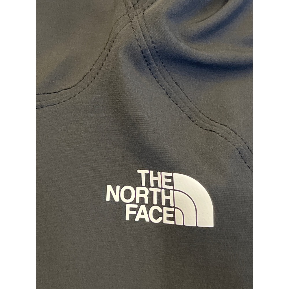 The North Face Womens WindWall Softshell Fleece Lined Hooded Jacket Black Medium